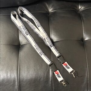 INITIAL D Black and White Lanyard 2pack set